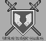 Black and White Gameboy Style Logo